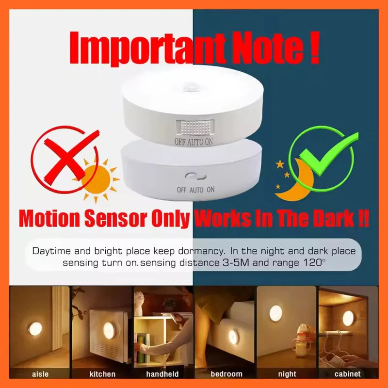 Motion Sensor Light Bedroom Night Light
