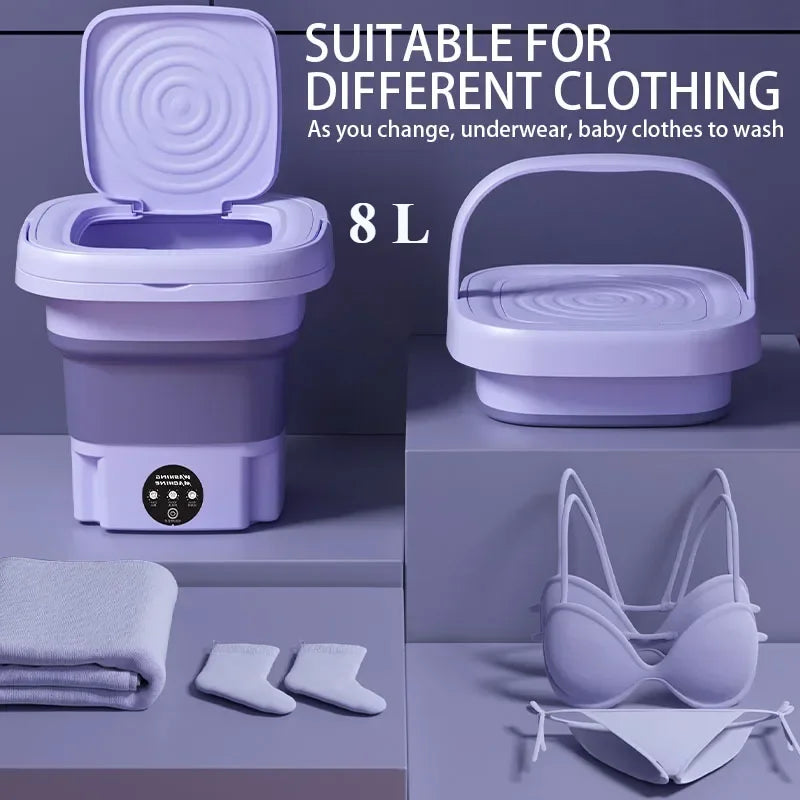 8L Folding Washing Machine Bucket
