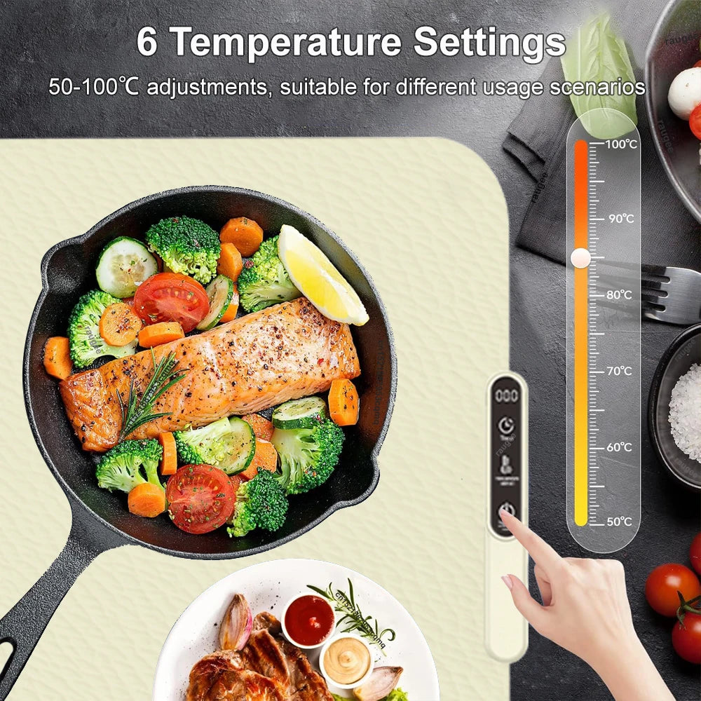 Electric Heating Plate Food Warmer Mat Silicone