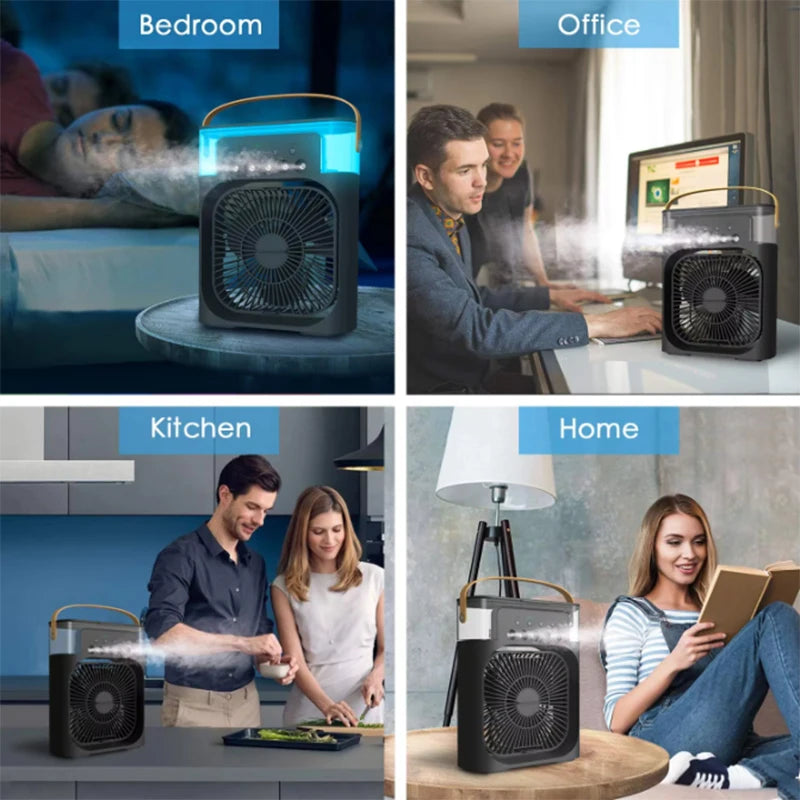 Summer Cooling Fan 3 In 1 Portable Desktop Humidifier