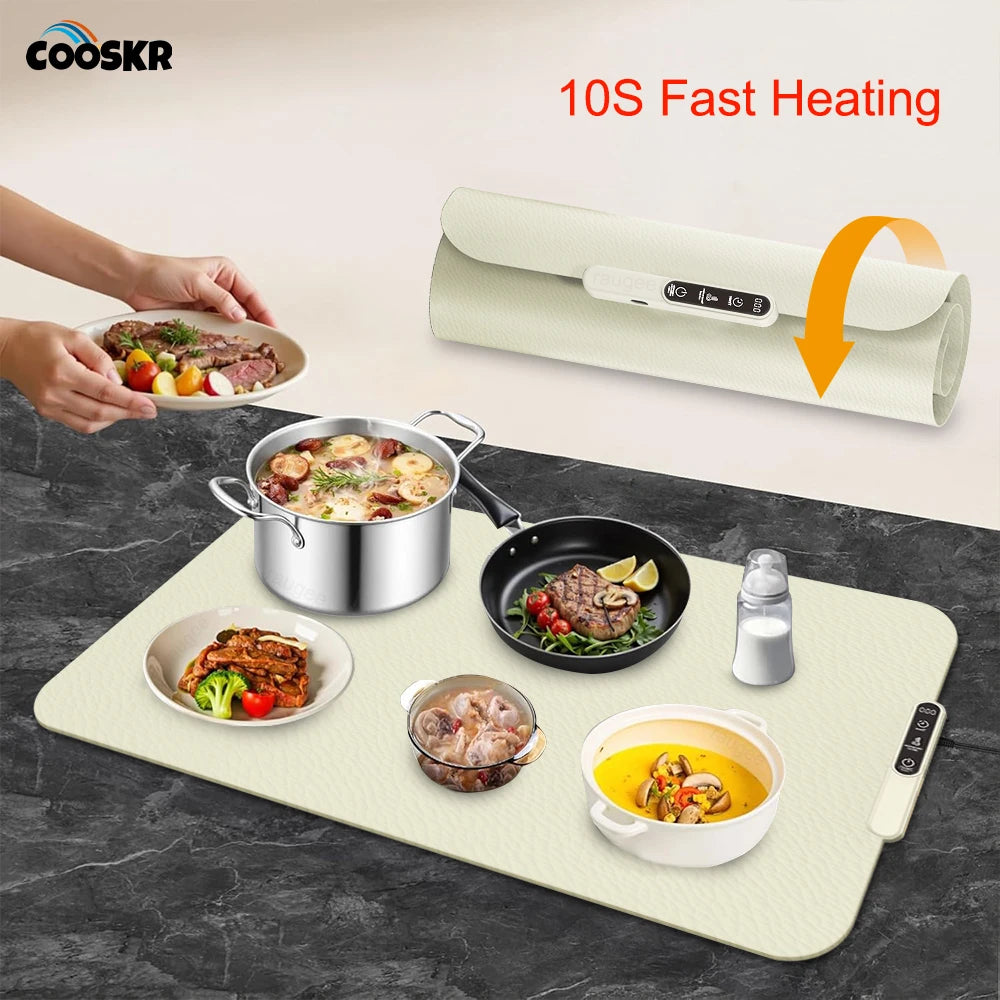 Electric Heating Plate Food Warmer Mat Silicone