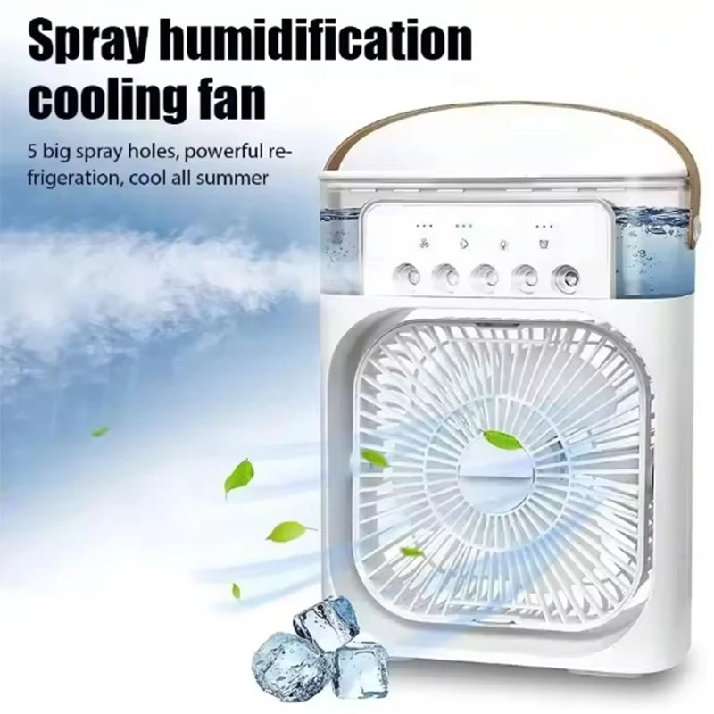Summer Cooling Fan 3 In 1 Portable Desktop Humidifier