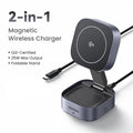 UGREEN Qi2 25W 15W Magnetic 2-in-1 Wireless Charger Stand
