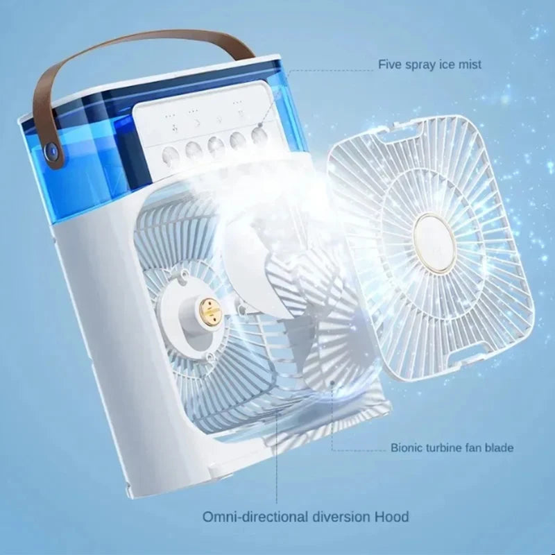 Summer Cooling Fan 3 In 1 Portable Desktop Humidifier