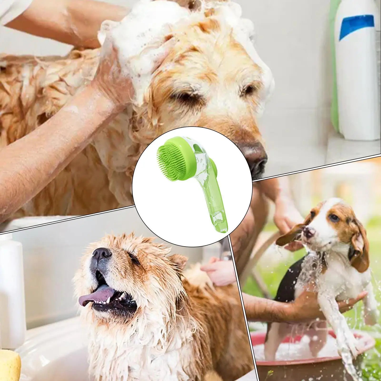 Long Handle Dog Cleaning Brush